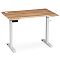 Компьютерный стол Маркос с механизмом подъема 120х75х76 белый / вотан дуб