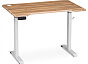 Компьютерный стол Маркос с механизмом подъема 120х75х76 белый / вотан дуб