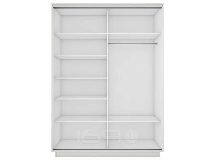 Корпус 2х-дверного шкафа-купе Экспресс 2 Дуо 120 Белый снег 1200x2400x600