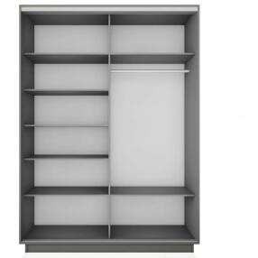Корпус 2х-дверного шкафа-купе Экспресс 2 Дуо 120 Серый Диамант 1200x2200x600