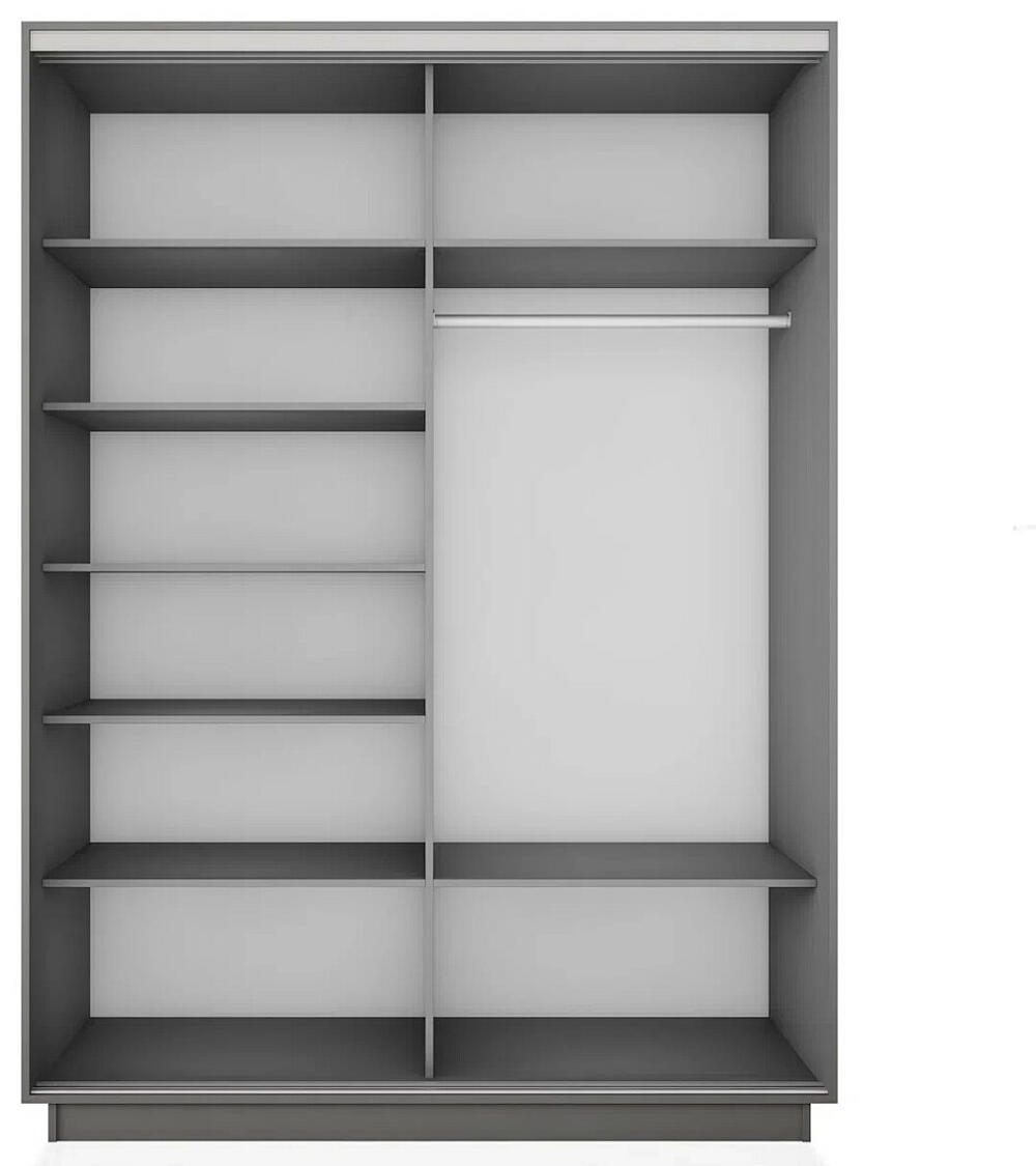 Корпус 2х-дверного шкафа-купе Экспресс 2 Дуо 120 Серый Диамант 1200x2200x600 15050₽