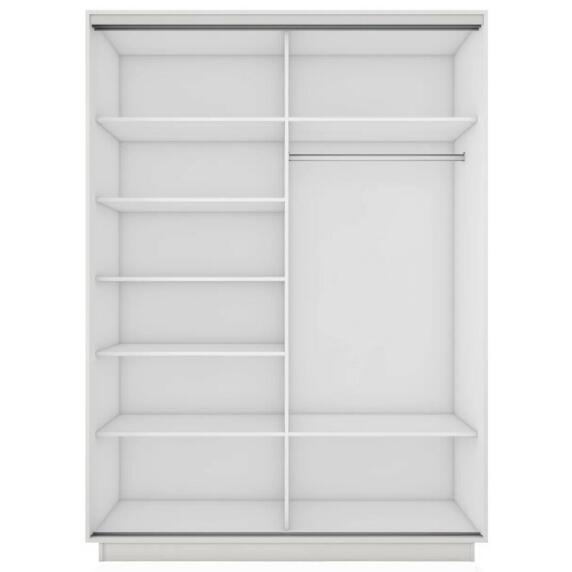 Корпус 2х-дверного шкафа-купе Экспресс 2 Дуо 140 Белый снег 1400x2200x600