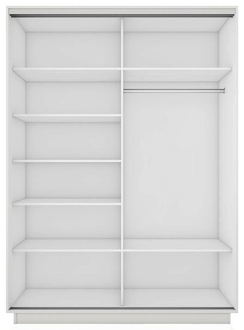 Корпус 2х-дверного шкафа-купе Экспресс 2 Дуо 140 Белый снег 1400x2200x600 16140₽