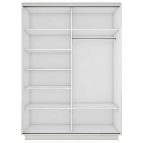 Корпус 2х-дверного шкафа-купе Экспресс 2 Дуо 160 Белый снег 1600x2200x600