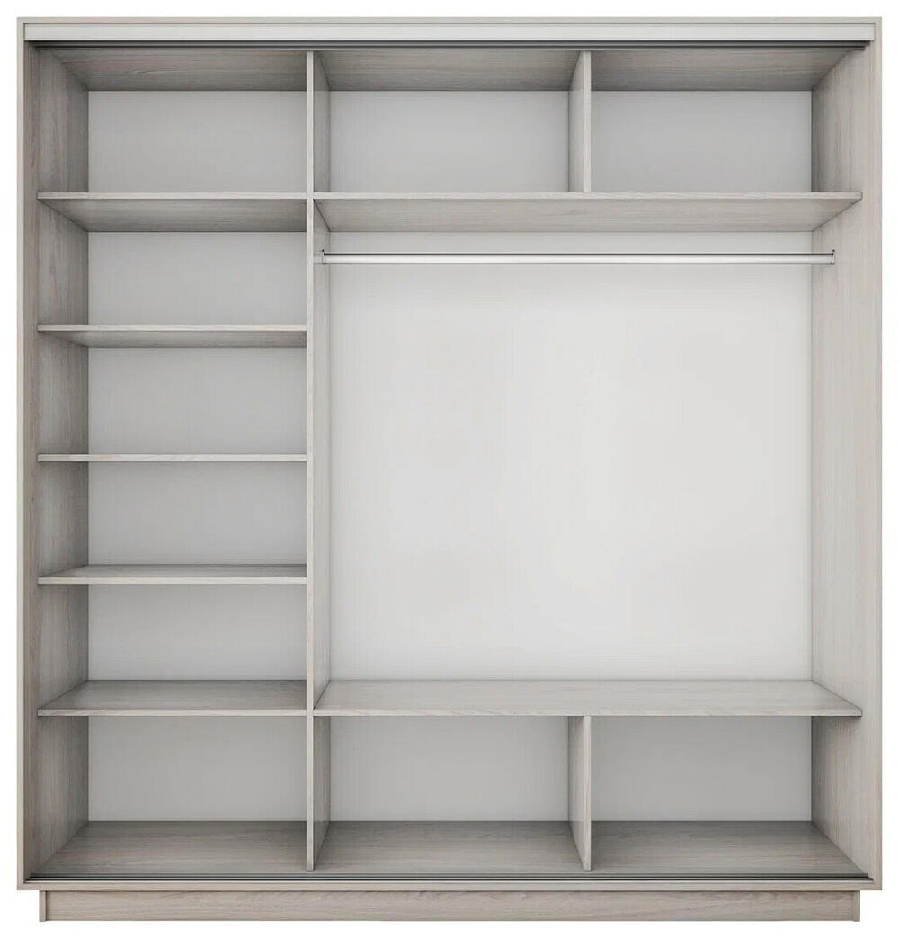 Корпус 3х-дверного шкафа-купе Экспресс 2 Трио 180 Ясень Анкор светлый 1800x2400x600 21520₽