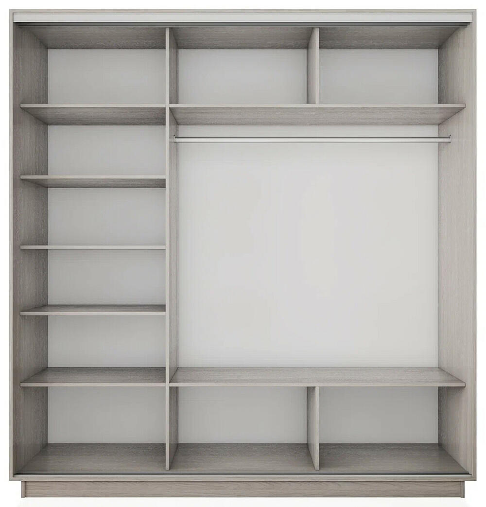 Корпус 3х-дверного шкафа-купе Экспресс 2 Трио 180 Ясень Шимо Светлый 1800x2400x600 21520₽