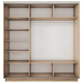 Корпус 3х-дверного шкафа-купе Экспресс 2 Трио 240 Дуб Сонома 2400x2200x600