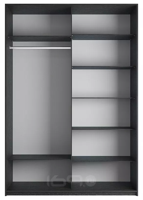 Корпус шкафа-купе Прайм 2 ТМ_L-140 Венге 1400х2300х570