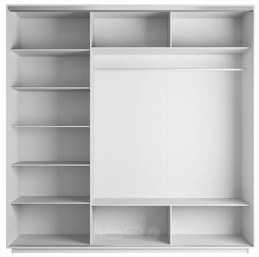 Корпус шкафа-купе Прайм 3 ТМ_L-180 Белый снег 1800х2300х570