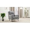 Кресло для отдыха Изабель Велюр Романс грей (cерый) ТК 735