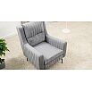 Кресло для отдыха Изабель Велюр Романс грей (cерый) ТК 735