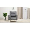 Кресло для отдыха Изабель Велюр Романс грей (cерый) ТК 735