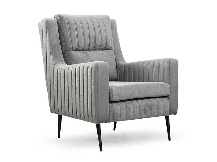 Кресло для отдыха Изабель Велюр Романс грей (cерый) ТК 735