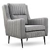 Кресло для отдыха Изабель Велюр Романс грей (cерый) ТК 735
