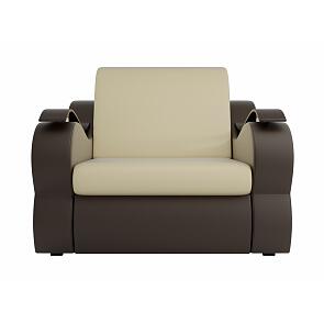 Кресло-кровать Меркурий Экокожа Бежевый Коричневый