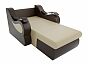 Кресло-кровать Меркурий Экокожа Бежевый Коричневый