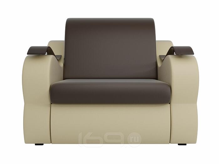 Кресло-кровать Меркурий Экокожа Коричневый Бежевый