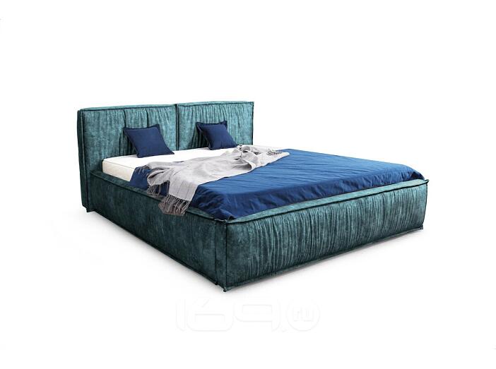 Кровать Чикаго велюр аликанте изумруд 1600x2000, изголовье мягкое