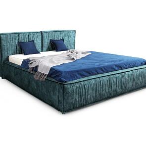 Кровать Чикаго велюр аликанте изумруд 1800x2000, изголовье мягкое