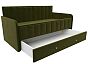 Кровать детская Лига-046 Микровельвет Зелёный
