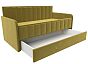 Кровать детская Лига-046 Микровельвет Жёлтый