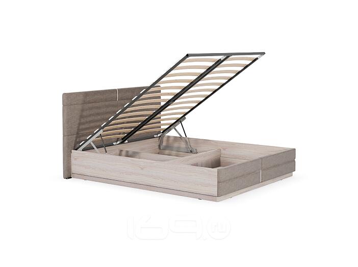 Кровать двойная Элен 160 Ясень шимо светлый