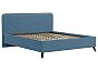 Кровать Миа рогожка браво блю 1600x2000, изголовье мягкое