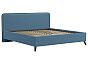 Кровать Миа рогожка браво блю 1800x2000, изголовье мягкое