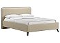 Кровать Миа рогожка браво лайт браун 1400x2000, изголовье мягкое