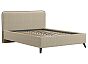 Кровать Миа рогожка браво лайт браун 1400x2000, изголовье мягкое
