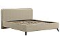 Кровать Миа рогожка браво лайт браун 1600x2000, изголовье мягкое