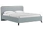 Кровать Миа рогожка браво грей 1600x2000, изголовье мягкое