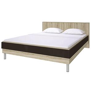 Кровать Ирма СТЛ.143.11 Дуб сонома/Шоколад глянец