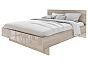 Кровать Лацио без обивки дуб санремо без П/М 1600x2000, изголовье жесткое