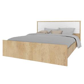 Кровать Мадейра СТЛ.264.10 Дуб небраска/Белый глянец