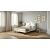 Кровать Fly с матрасом велюр бежевый без П/М 1400x2000, изголовье мягкое