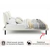 Кровать Fly с матрасом велюр бежевый без П/М 1600x2000, изголовье мягкое