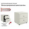 Кровать Fly с матрасом велюр бежевый без П/М 1600x2000, изголовье мягкое
