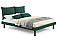 Кровать Fly велюр изумруд без П/М 1600x2000, изголовье мягкое