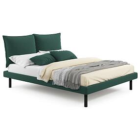 Кровать мягкая Fly 1600 изумруд с ортопедическим основанием