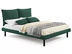 Кровать Fly велюр изумруд без П/М 1600x2000, изголовье мягкое