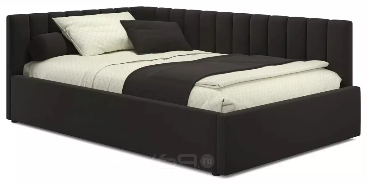 Кровать мягкая Milena 1200 шоколад с подъемным механизмом