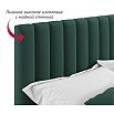 Кровать Olivia с матрасом велюр изумруд без П/М 1600x2000, ортопедическое основание, изголовье мягкое