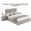 Кровать Olivia с матрасом велюр лиловый без П/М 1600x2000, ортопедическое основание, изголовье мягкое