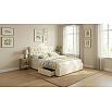 Кровать Verona с матрасом велюр бежевый без П/М 1600x2000, ортопедическое основание, изголовье мягкое