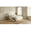 Кровать Verona с матрасом велюр бежевый без П/М 1600x2000, ортопедическое основание, изголовье мягкое