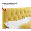 Кровать Verona с матрасом велюр желтый без П/М 1600x2000, ортопедическое основание, изголовье мягкое