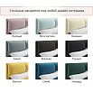Кровать Vita с матрасом велюр шоколад без П/М 1600x2000, изголовье мягкое