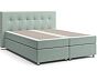 Кровать Николетт (16) Box Spring (с матрасом и независимым пружинным блоком) Velutto 14 (Велюр)/Десерт 117 Cream (Искусственная кожа)