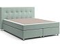 Кровать Николетт (18) Box Spring (с матрасом) Velutto 14 (Велюр)/Десерт 117 Cream (Искусственная кожа)